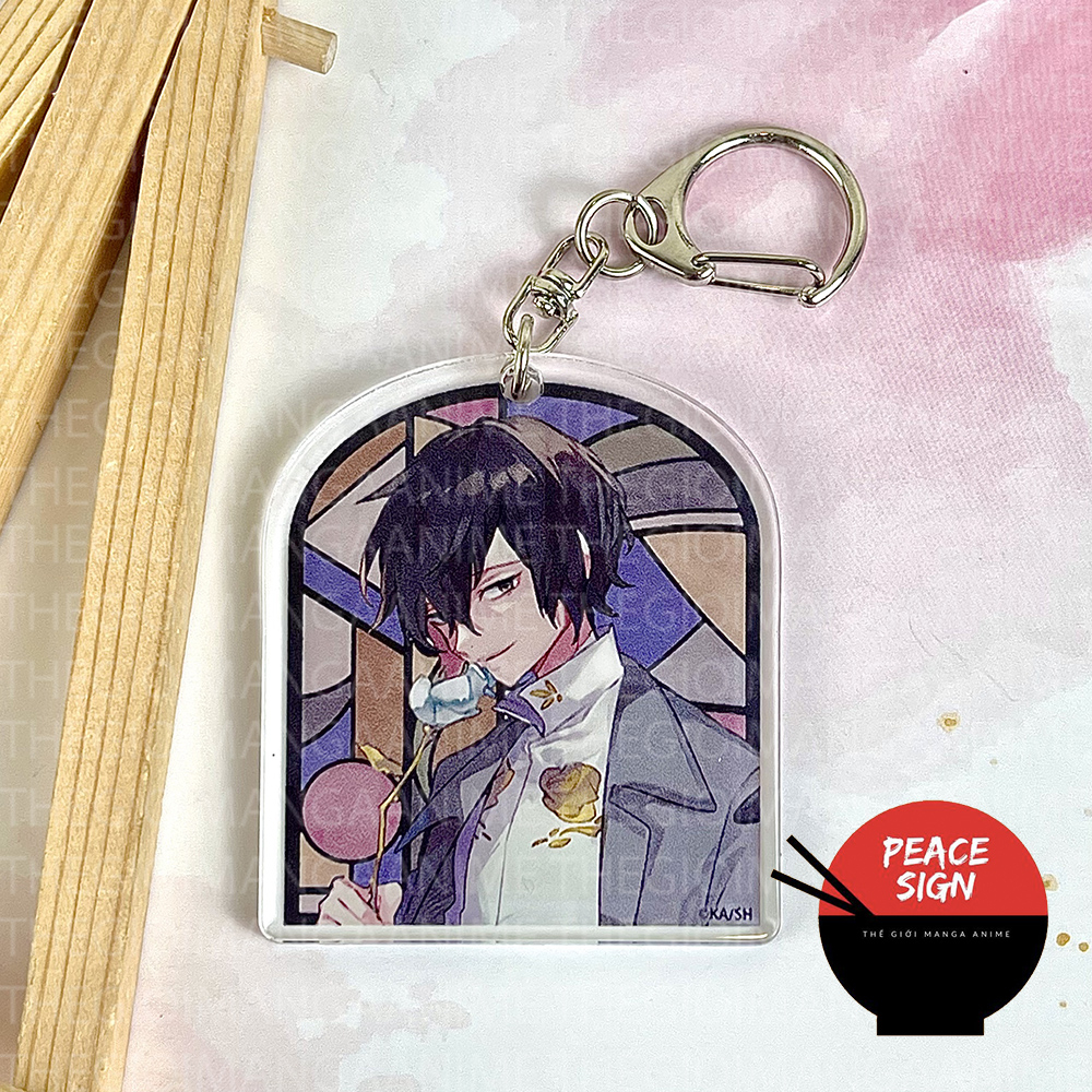 Móc khóa Bungou Stray Dogs anime Bungo Văn Hào Lưu Lạc mica trong acrylic chibi xinh xắn