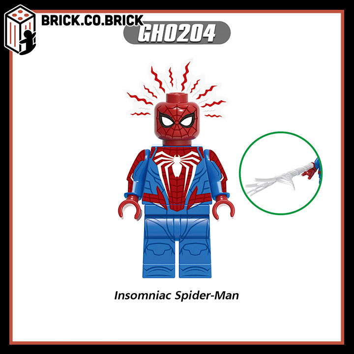 Peter Parker Mô hình Lắp ráp Nhân vật Spider Man Bóng Hoa Đỏ Lưới Đồ chơi  Siêu Anh Hùng Người Nhện G0126