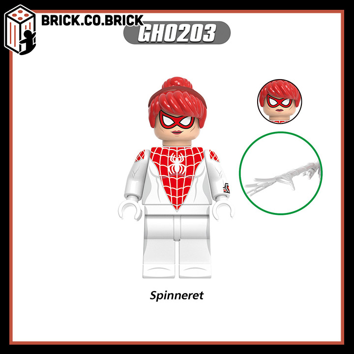 Peter Parker Mô hình Lắp ráp Nhân vật Spider Man Bóng Hoa Đỏ Lưới Đồ chơi  Siêu Anh Hùng Người Nhện G0126
