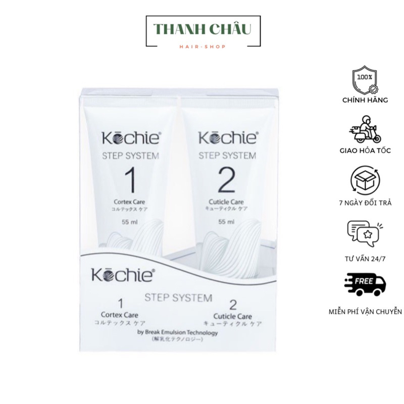 bộ phục hồi tóc không nhiệt kochie japan 45ml*2
