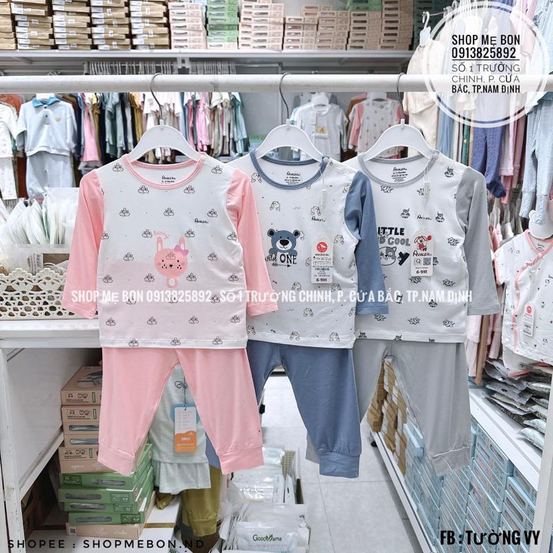 Bộ Avaler dài tay  cho bé trai bé gái