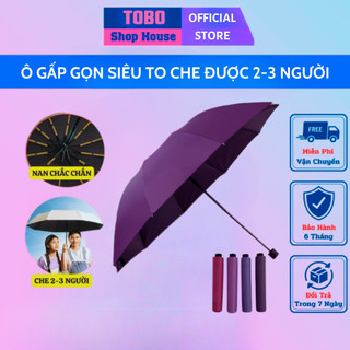 Ô gấp gọn 2 lớp ⚡️ 𝐒𝐈𝐄̂𝐔 𝐓𝐎 ⚡️khổng lồ đường kính 𝟏𝟐𝟓 𝐂𝐌 phủ chống UV, chống thấm 10 khung chống lật che được 3 người !