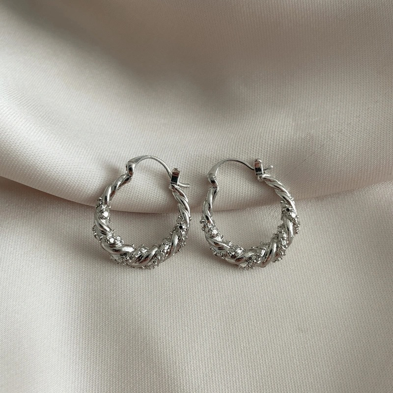 Bông Tai Kim Loại Kiểu Thời Trang