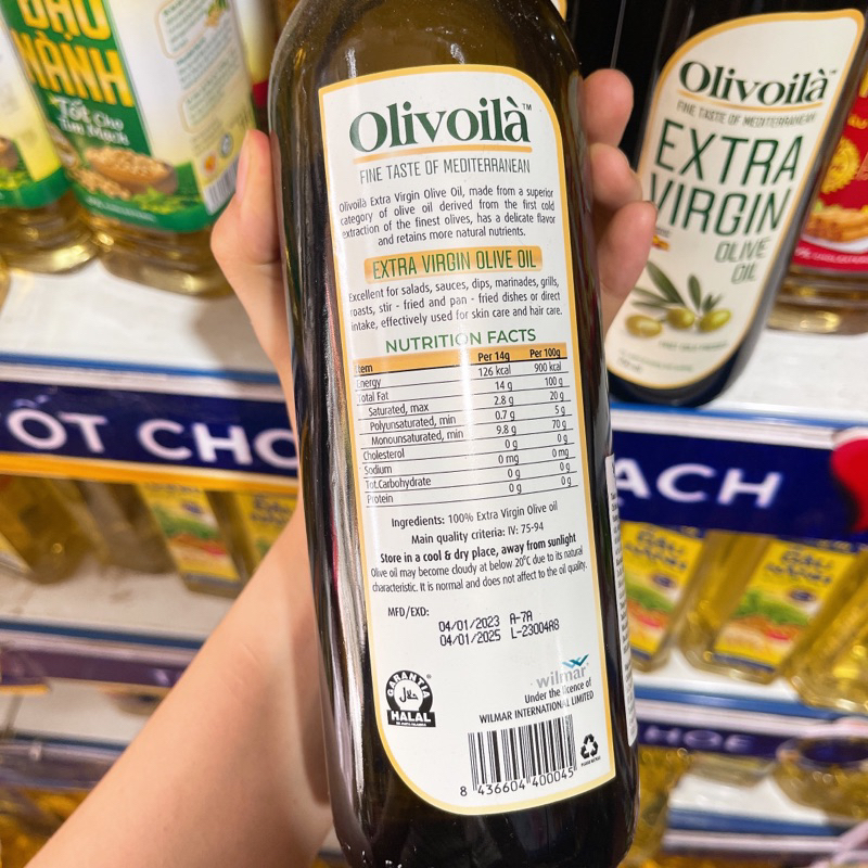 Dầu Ôliu Extra Virgin Nguyên Chất Nhập Khẩu Tây Ban Nha Chai 750ml\250ml