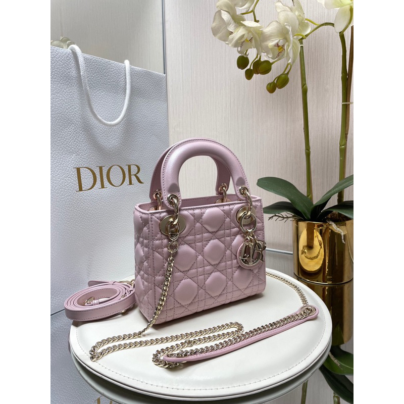 TÚI D.IOR LADY SIZE MINI 17CM HÀNG DA LAMSKIN