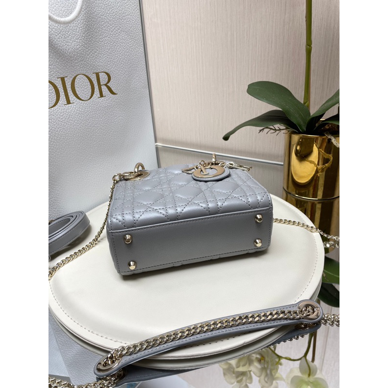 TÚI D.IOR LADY SIZE MINI 17CM HÀNG DA LAMSKIN