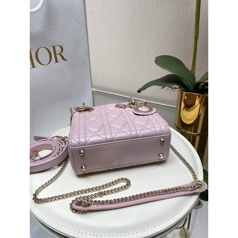 TÚI D.IOR LADY SIZE MINI 17CM HÀNG DA LAMSKIN