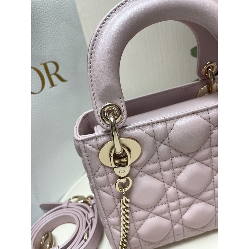 TÚI D.IOR LADY SIZE MINI 17CM HÀNG DA LAMSKIN