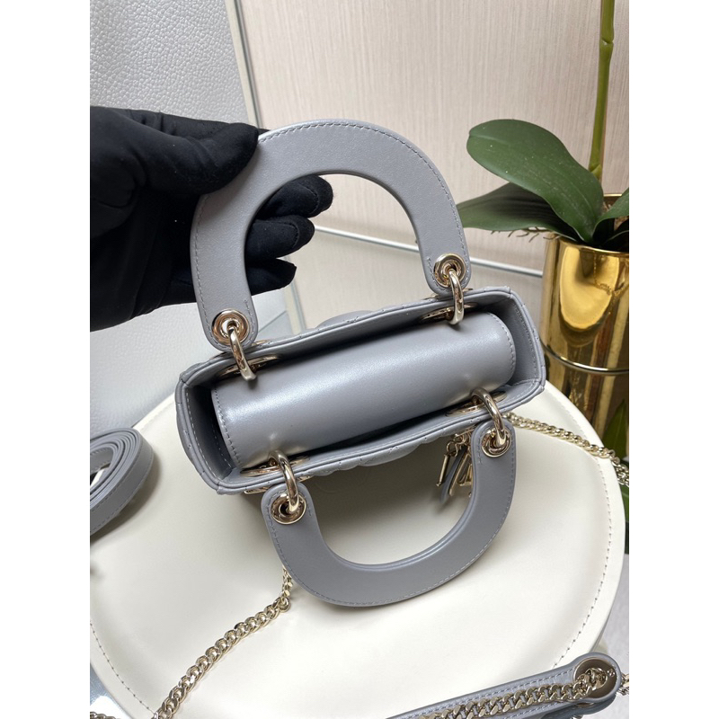 TÚI D.IOR LADY SIZE MINI 17CM HÀNG DA LAMSKIN