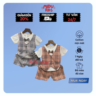  Set Quần Áo Trẻ Em Có Nơ Cho Bé Trai MiDuKid
