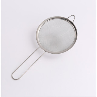  Rây Lưới Lọc Dầu Inox Cạnh Rộng Cán Dài Rây Sữa Đậu Nành Rây Bột Rây Cháo 8cm 10 12 14 16 18 20 22 24 26cm 