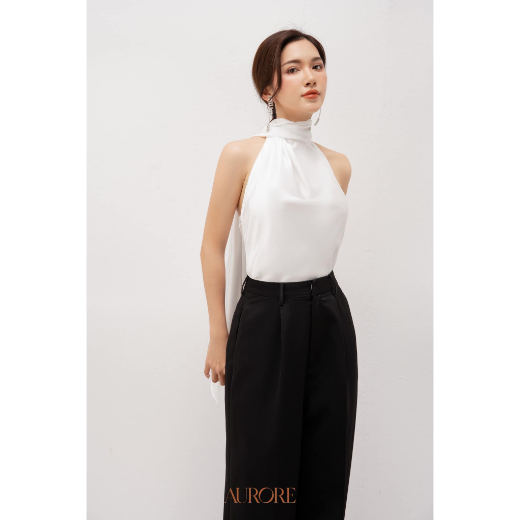 Áo lụa có khăn Lily - Aurore Cloth