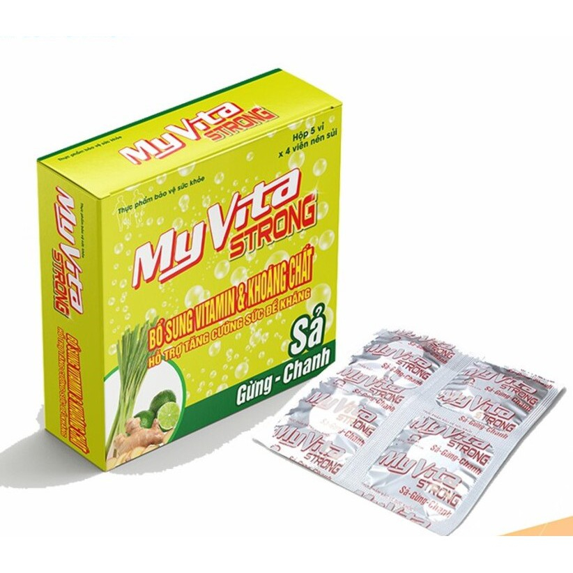 Viên sủi MyVita Strong bổ sung vitamin và kẽm tăng sức đề kháng