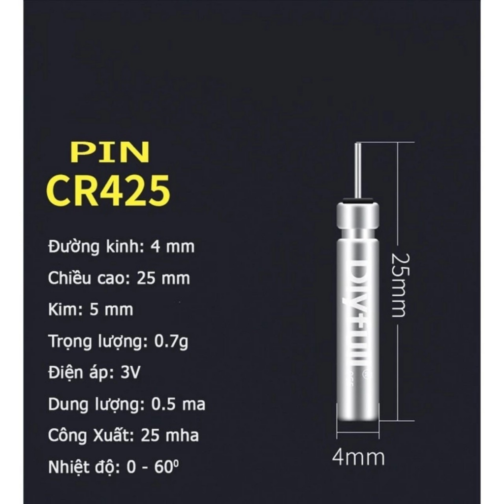Pin phao đèn giá rẻ CR 425 _chuẩn hãng