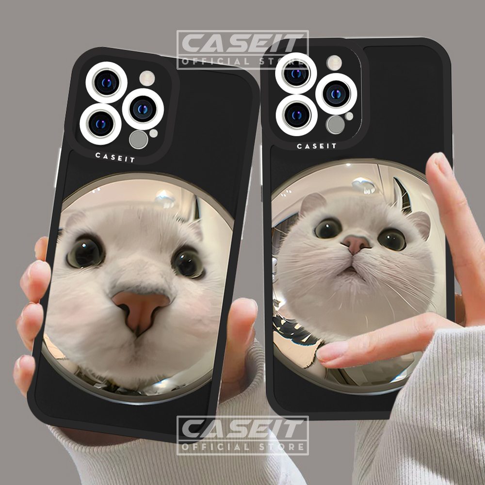 Ốp lưng iphone cạnh vuông Caseit cặp đôi ốp đôi chó mèo đáng yêu cute hài hước meme x/11/12/13/14/pr