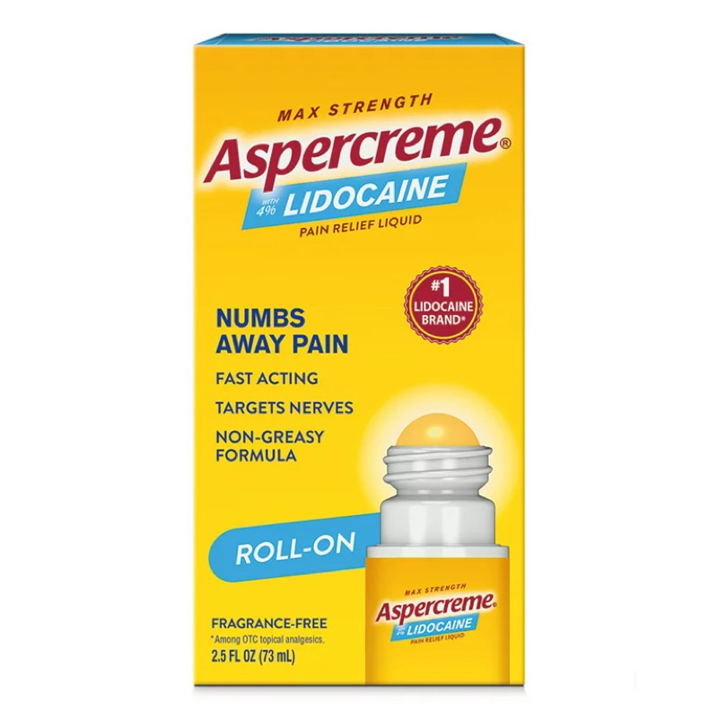 MẪU MỚI 10.2024 Lăn đau nhức aspercreme lindocaine 73ml