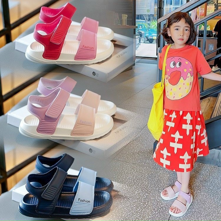 Sandal phối màu bé trai, bé gái từ 3 đến 14 tuổi nhẹ êm, chắc chắn