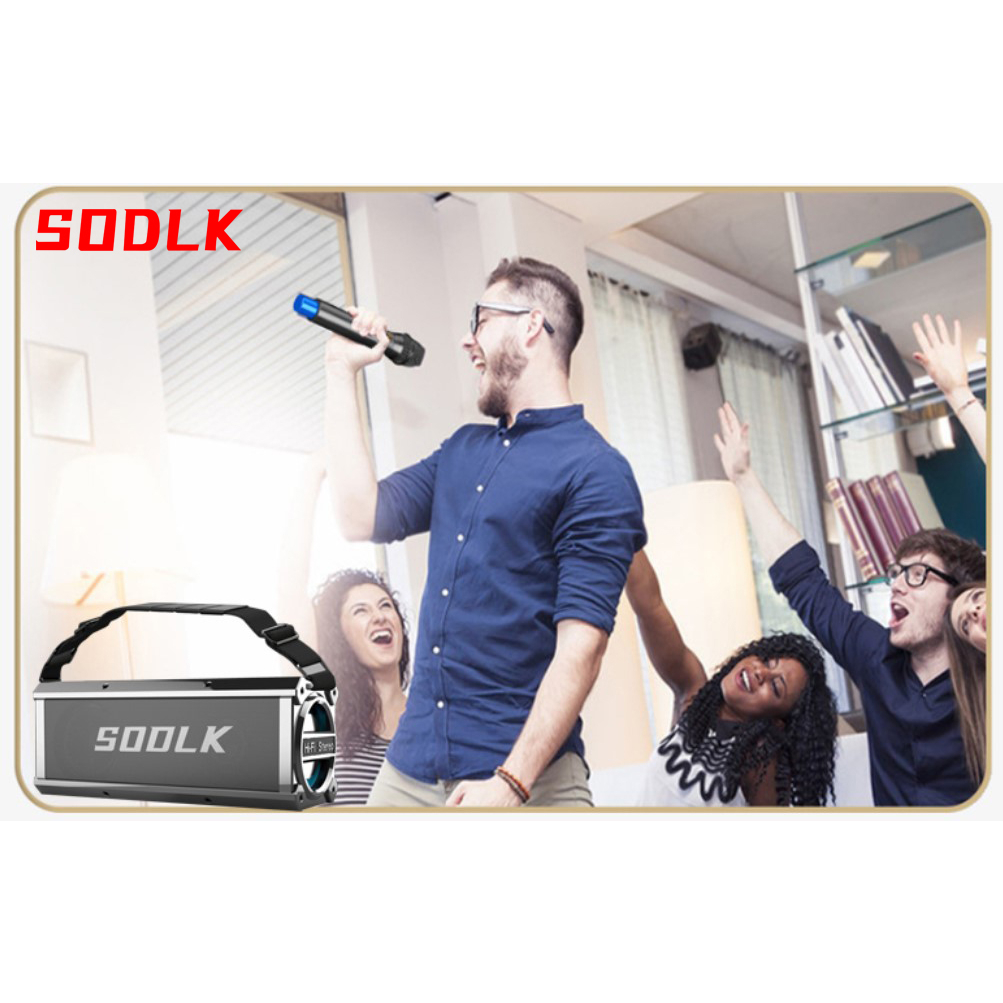 Loa SODLK T200plus bluetooth 5.0 siêu trầm 120W, karaoke chuyên nghiệp, đèn RGB