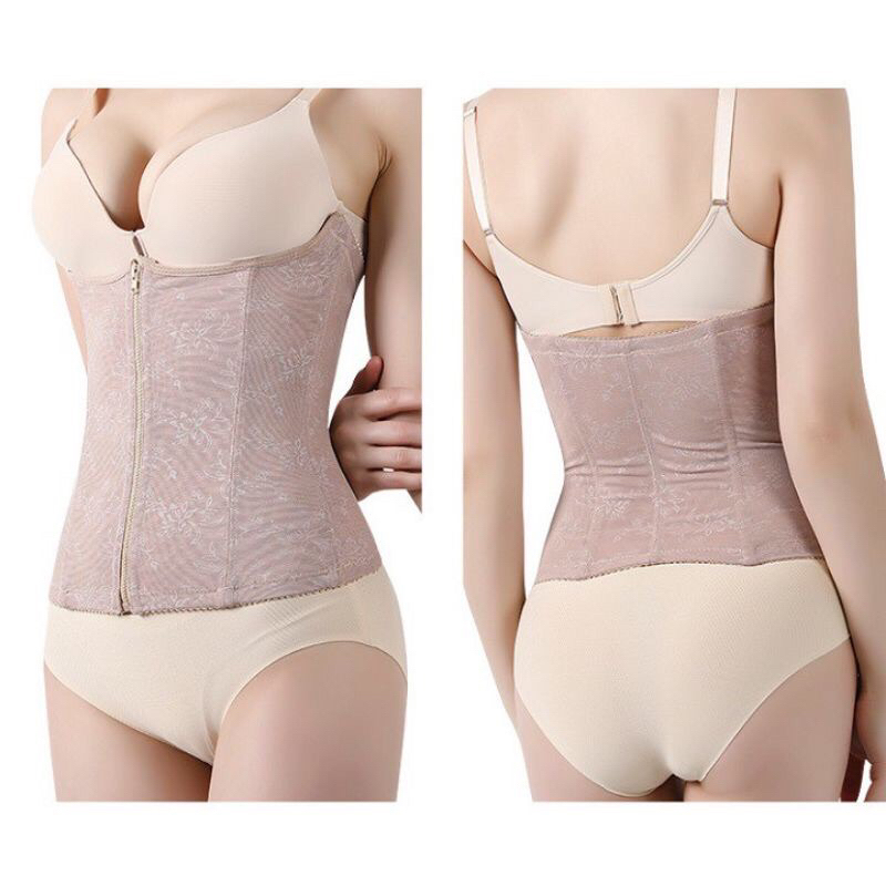 Gen nịt bụng định hình kéo khoá móc cài tạo vòng eo kiến