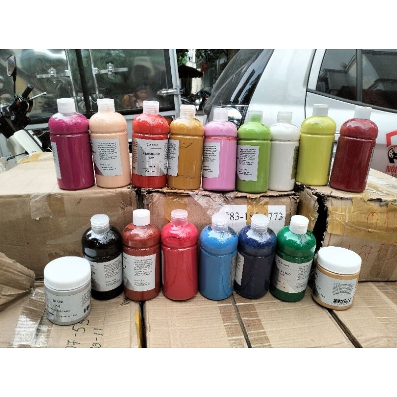 Màu wacher đậm đặc 500 ml tô được giấy vải