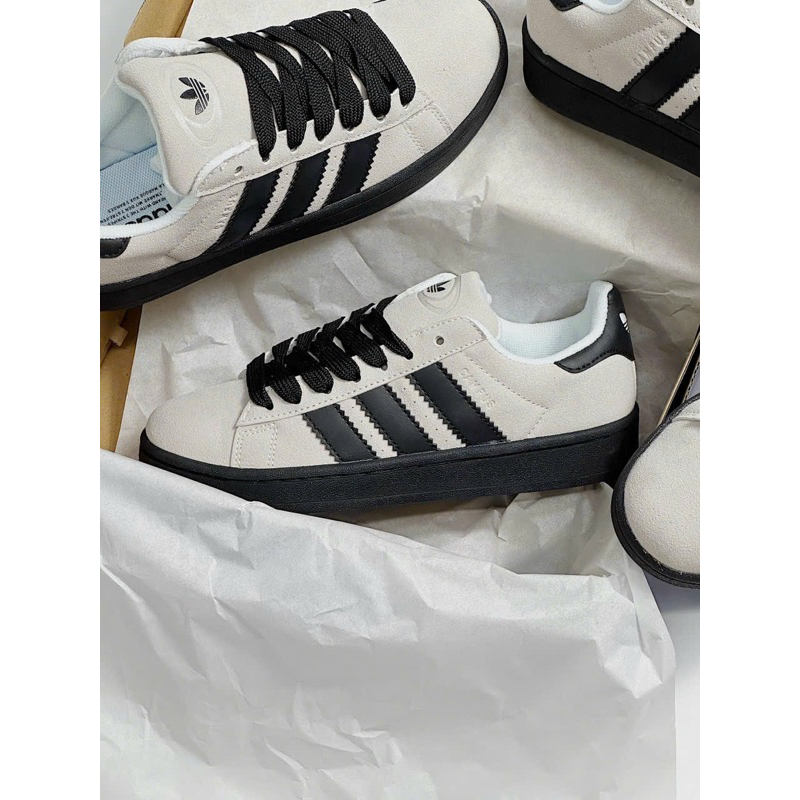 Giày Thể Thao Adidaz Campus xám đế đen mới, giầy sneaker nam nữ đơn giản thanh lịch