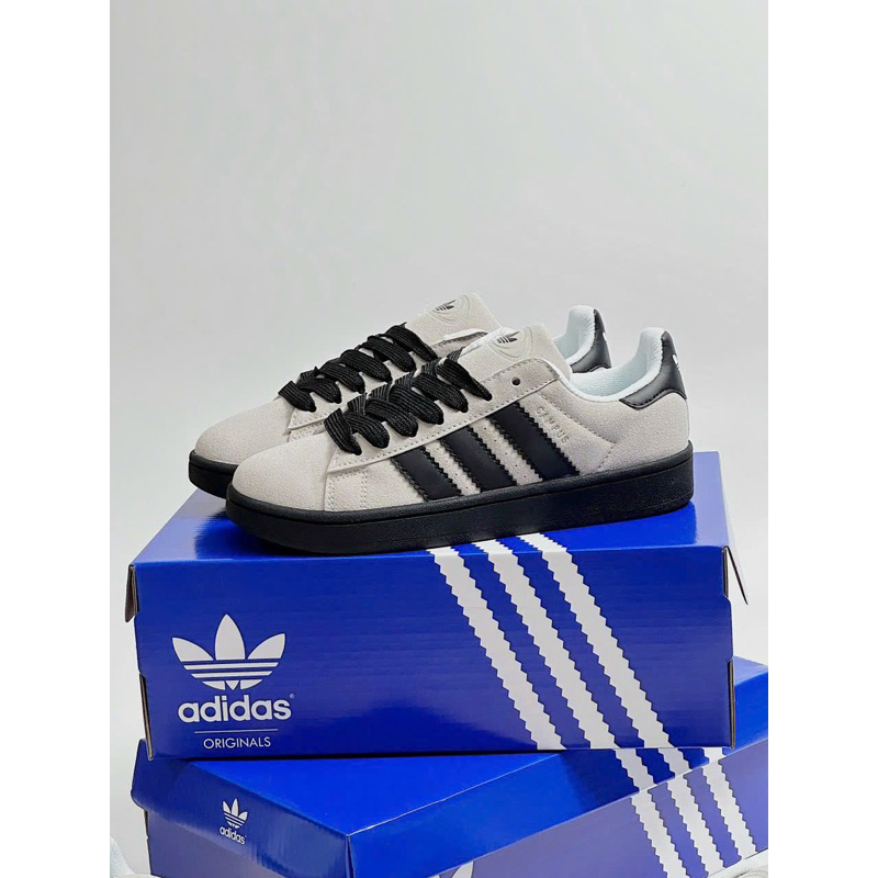 Giày Thể Thao Adidaz Campus xám đế đen mới, giầy sneaker nam nữ đơn giản thanh lịch