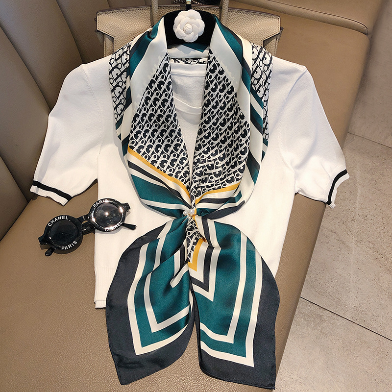 Khăn Lụa Vuông 90x90cm, Khăn Trùm Đầu, Khăn Quấn Áo Thời Thượng