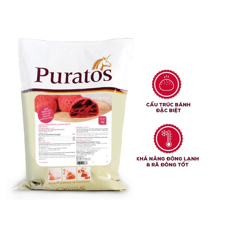 Bột trộn sẵn bánh mì mochi  500g/1kg
