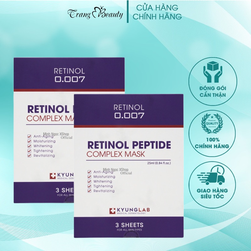 Mặt Nạ Giấy Chứa Retinol 0.007 KyungLab Peptide Complex Mask