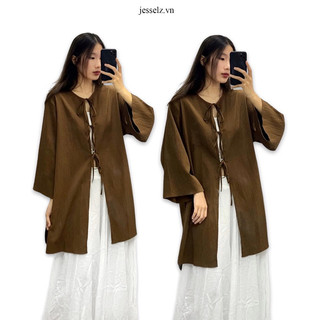 Áo thắt nơ Vintage