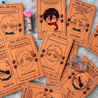 Card Attack on Titan | Thẻ bài bóc pack nhân phẩm Anime Attack on Titan | Levi, Eren, Mikasa