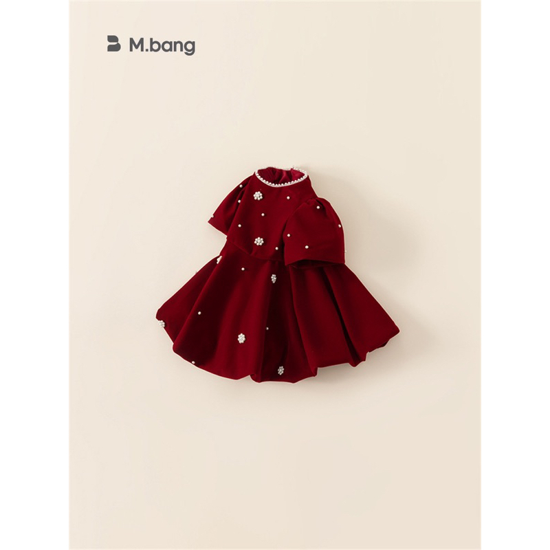 BST VÁY NHUNG ĐỎ  #TIEMNHABIBONG