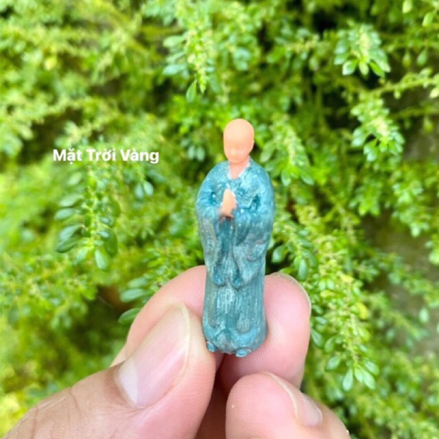 Chú tiểu in 3D phụ kiện trang trí tiểu cảnh, non bộ, terrarium, sân vư