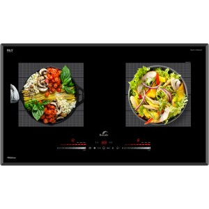 Bếp từ đôi Bauer BE 668GTA - Bếp từ đôi âm - Bảo hành chính hãng trong 3 năm tặng Máy hút mùi Bauer BC 70BS