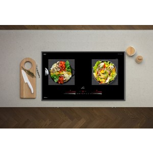 Bếp từ đôi Bauer BE 668GTA - Bếp từ đôi âm - Bảo hành chính hãng trong 3 năm tặng Máy hút mùi Bauer BC 70BS