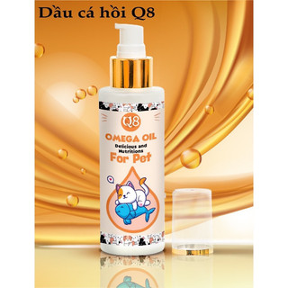 Dầu cá hồi q8 - omega oil cho chó mèo chai 150ml
