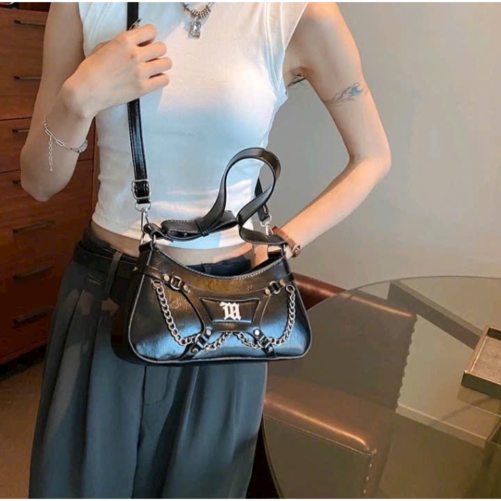 Túi xách đeo vai,đeo chéo,phối dây xích thời trang giá rẻ. ST0065