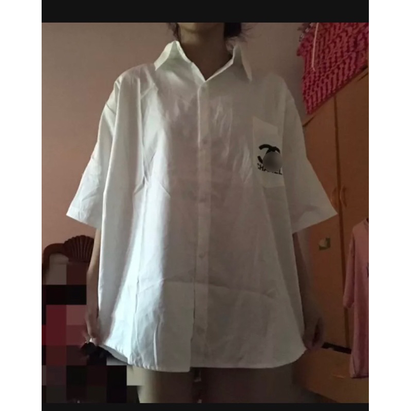 Áo sơ mi ngắn tay chữ x in túi TT12