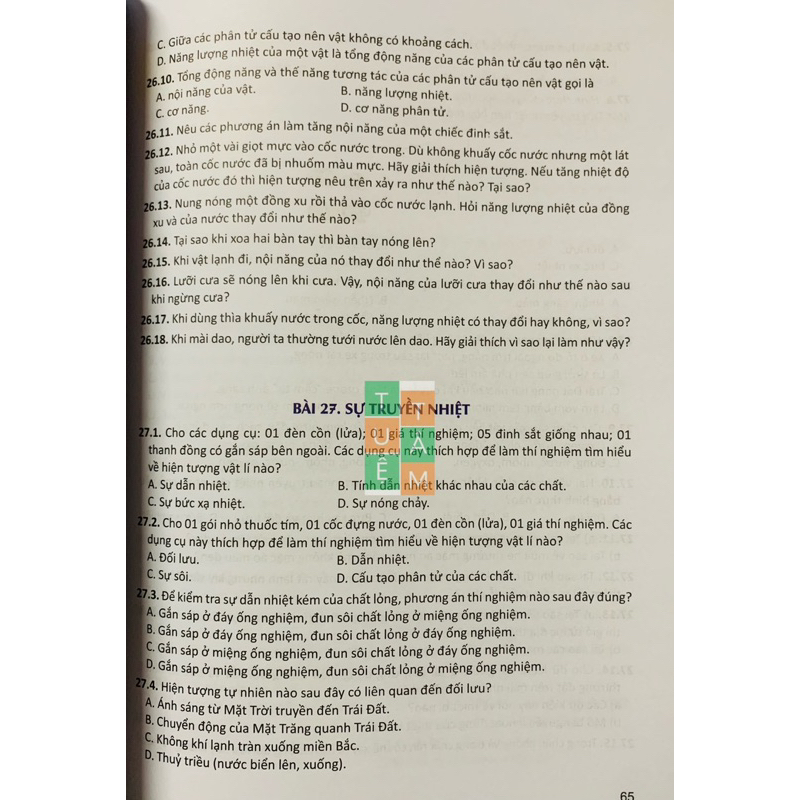 Sách - Bài tập cơ bản và nâng cao Khoa học tự nhiên 8