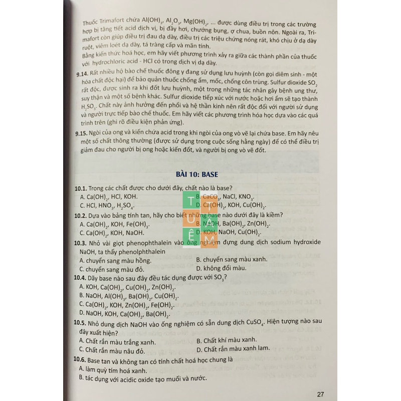 Sách - Bài tập cơ bản và nâng cao Khoa học tự nhiên 8