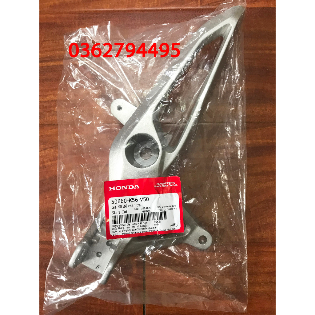 Gác chân trước  Winner X V2/Winner V3 Zin chính hãng Honda