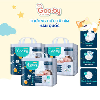Tã/bỉm quần, dán gooby premium - bỉm đêm,chống trào 12h size nb/s/m/l/xl/xl/xxl cho bé từ 6kg - 20kg