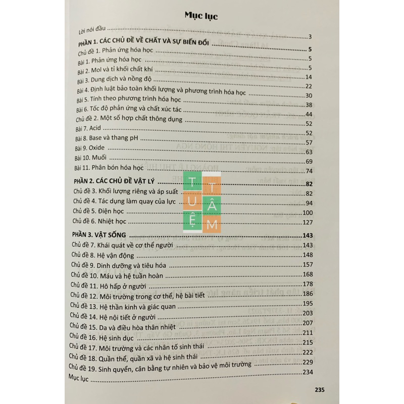 Sách - Bài tập phát triển năng lực Khoa học tự nhiên 8