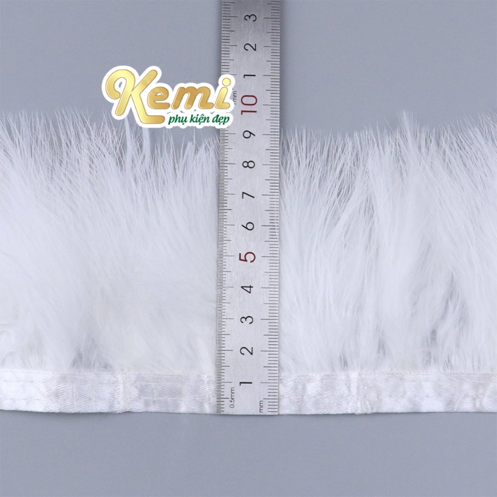 Lông tơ tự nhiên, ruy băng  lông vũ mềm, bông, không rụng trang trí trang phục biểu diễn, decor áo váy đầm