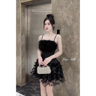 Đầm lông voan nữ