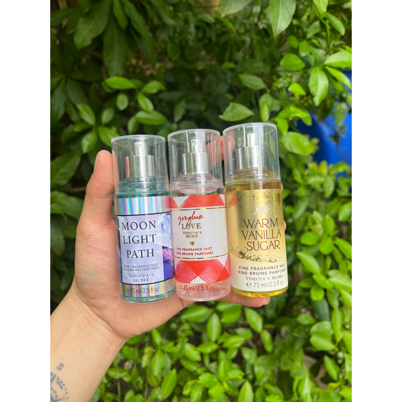 Xịt Thơm body mist chai 75ml Mẫu mới siu thơm - Vinecya’s