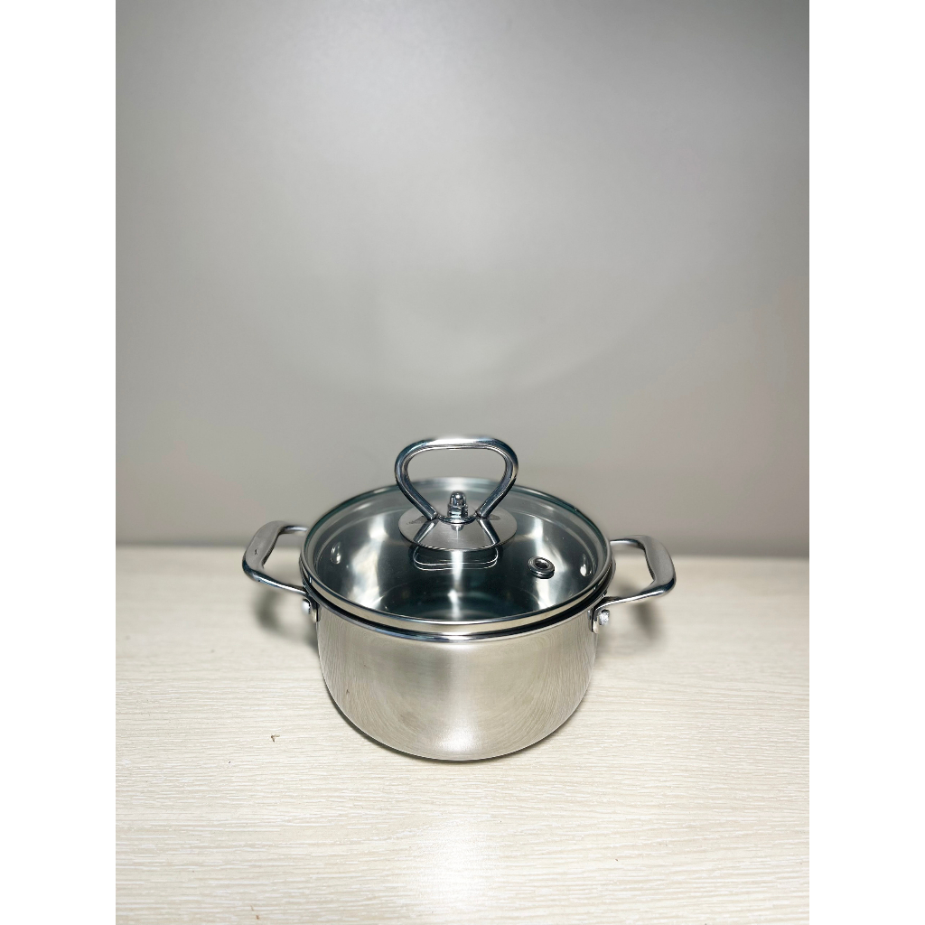 Nồi inox 3 lớp đúc liền khối 12cm cao cấp