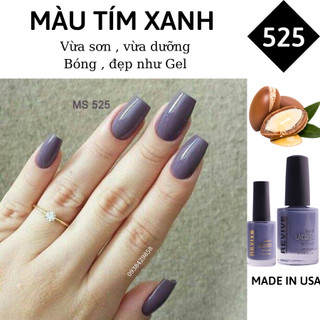 Sơn móng tay Organics Naturals Revive Chính Hãng Mỹ USA - Màu Xanh Xám mã 525