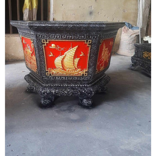 [Lon 4kg] Sơn chậu cảnh ĐỎ TƯƠI bóng ngoại thất  supon