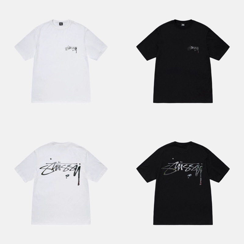 Áo Thun Stussy Thuỷ Ngân - Áo Phông Stussy 100% cotton Unisex Nam Nữ